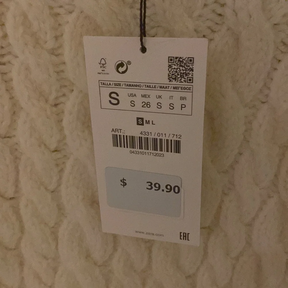 NWT Zara Sweater Top - Picture 2 of 4
